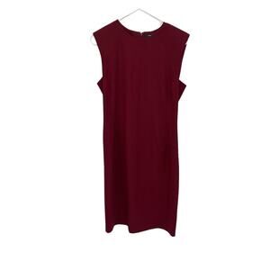 Theory Burgundy Sleeveless Dress